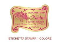 Etichette adesive per erboristeria, cosmetica, cosmesi (mm 45X33)  (cod.1M )